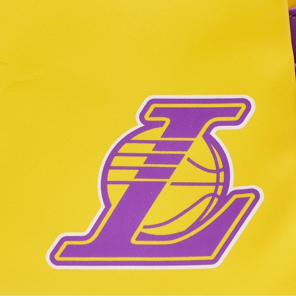 Loungefly Los Angeles Lakers patches mini backpack - Picture 5 of 8